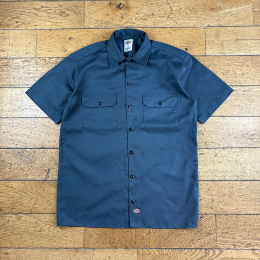 Vintage Dickies Short Sleeve Grey Workwear Shirt - S