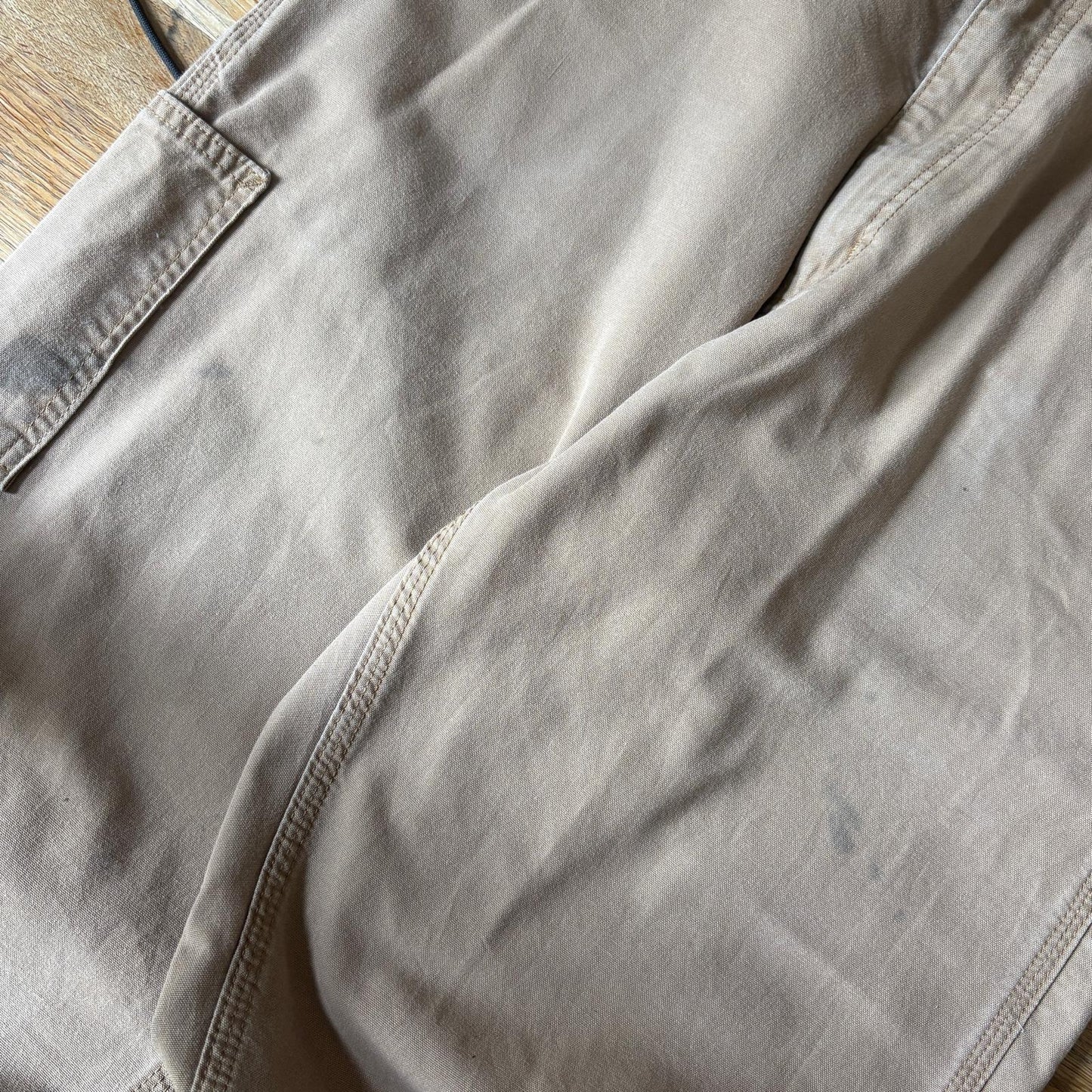 Vintage Carhartt Light Brown Workwear Carpenter Baggy Trousers - 32L