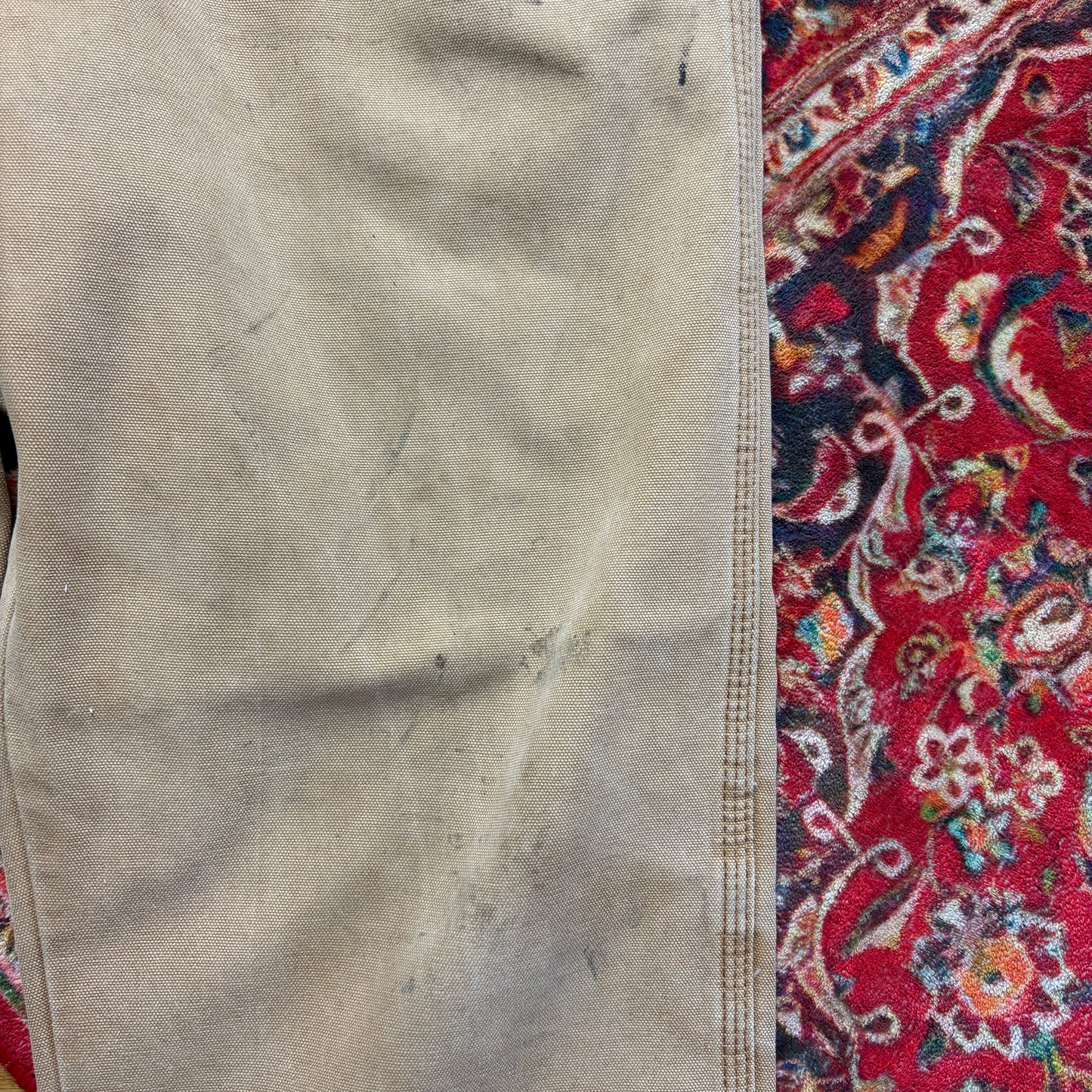 Vintage Dickies Workwear Carpenter Baggy Brown Trousers - 38R