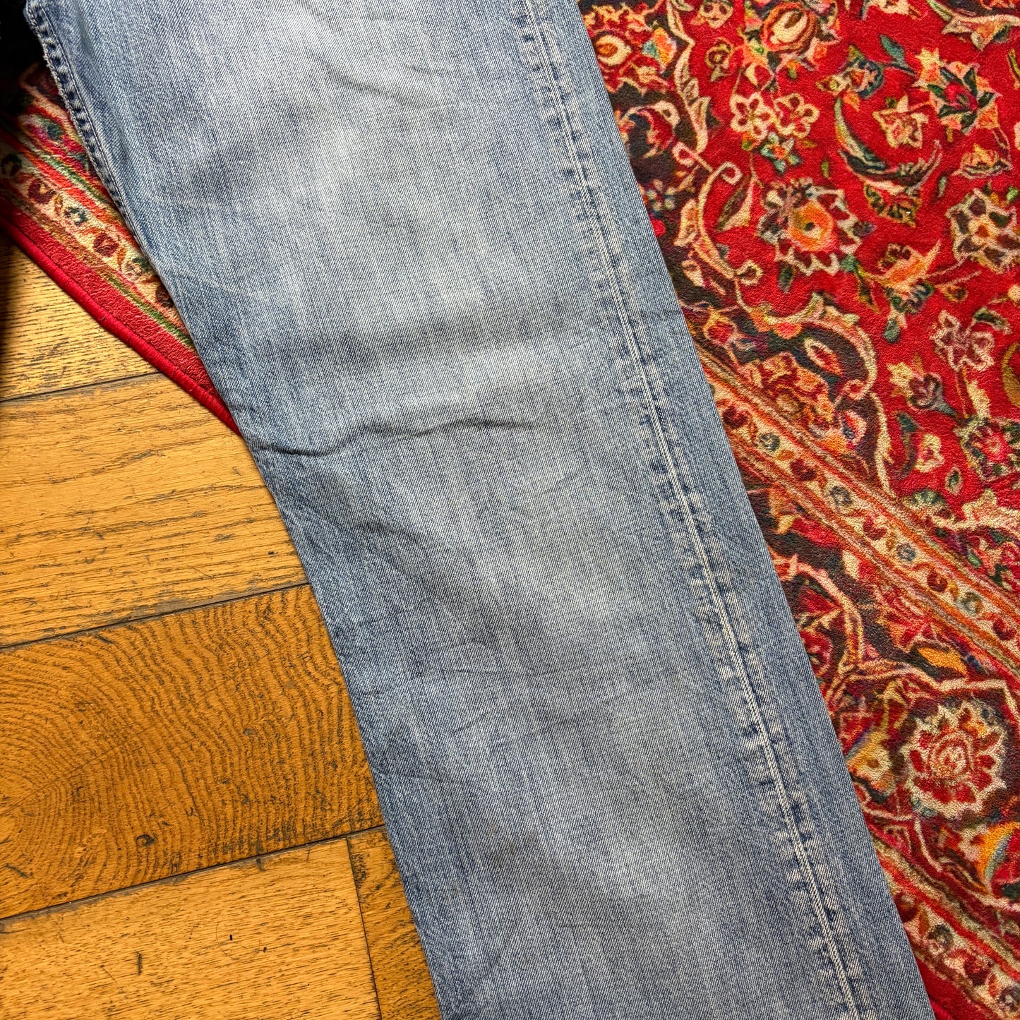 Vintage Levis 501 Straight Blue Denim Jeans - 33R