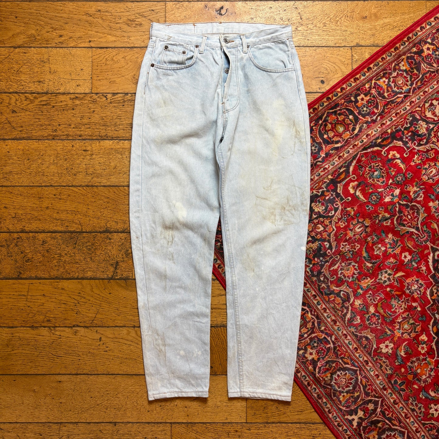 Vintage Levis 501 Straight Blue Denim Jeans - 34S