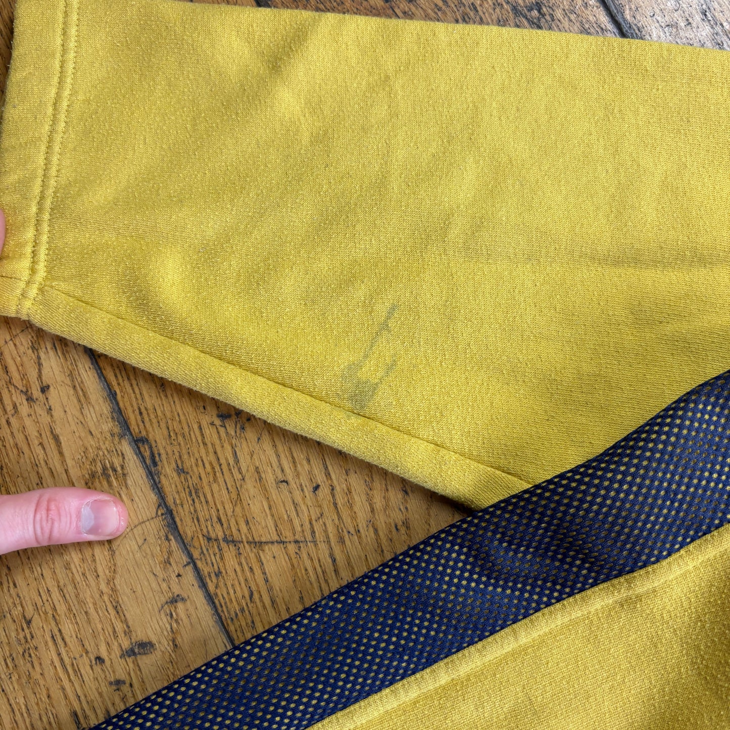 Vintage 90s Lotto Yellow Quarter Zip Sweatshirt - XL