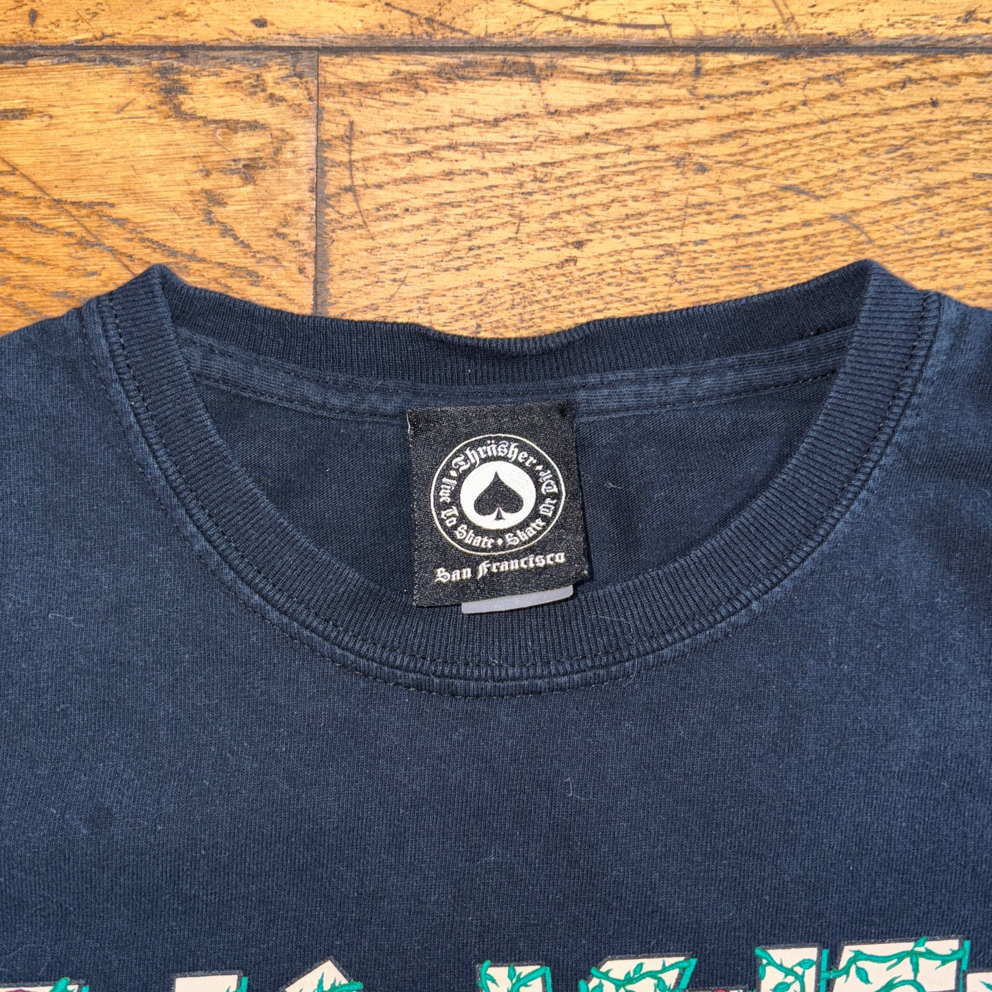 Vintage Thrasher Black Skate Womens Graphic T-Shirt - S