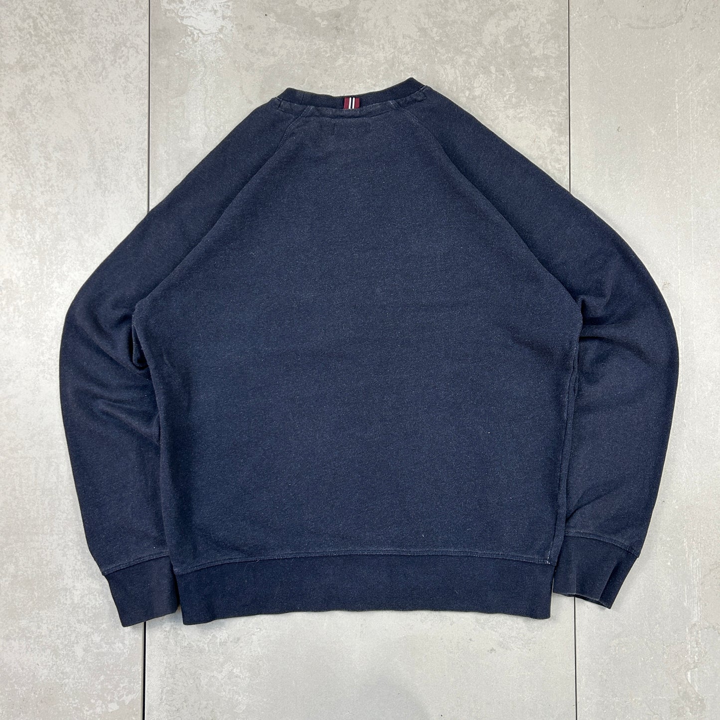 Vintage Fred Perry Navy Embroidered Sweatshirt - XL