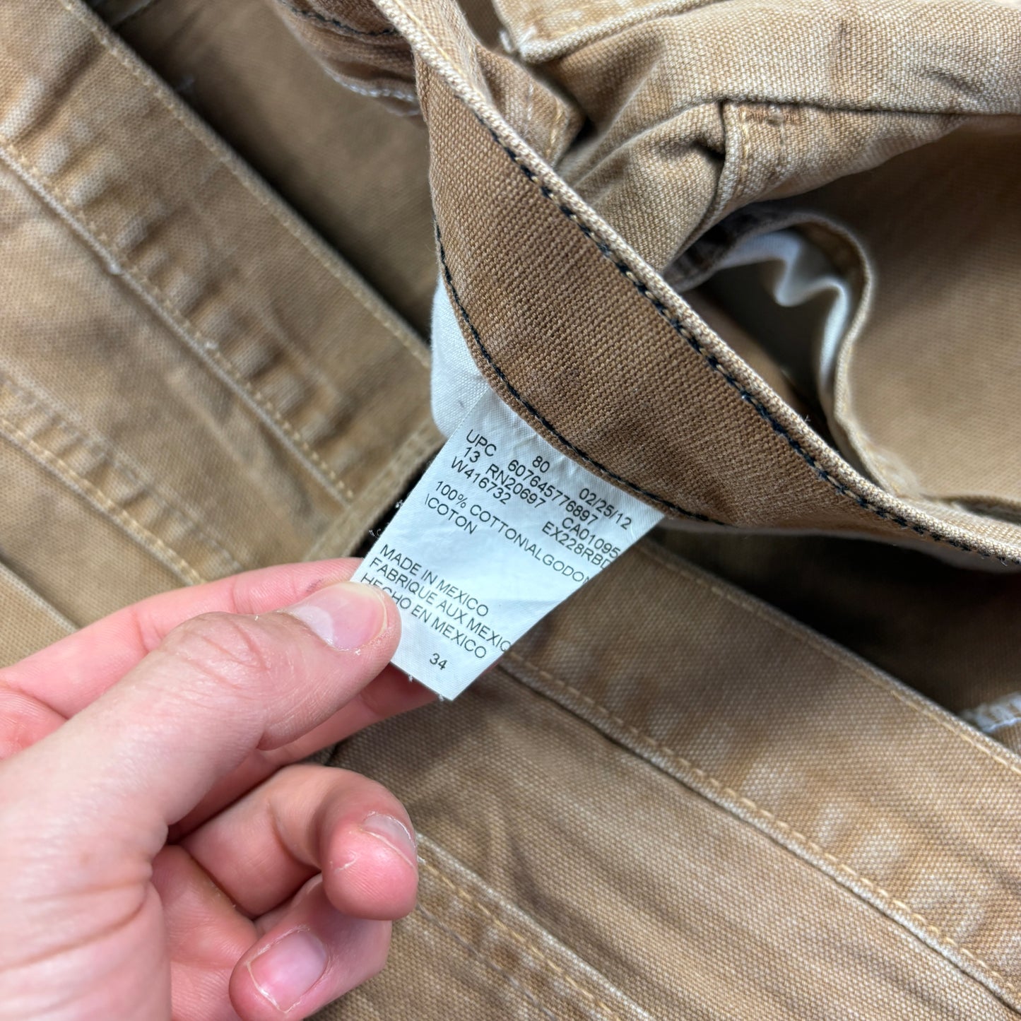 Vintage Dickies Workwear Carpenter Brown Baggy Shorts - 36