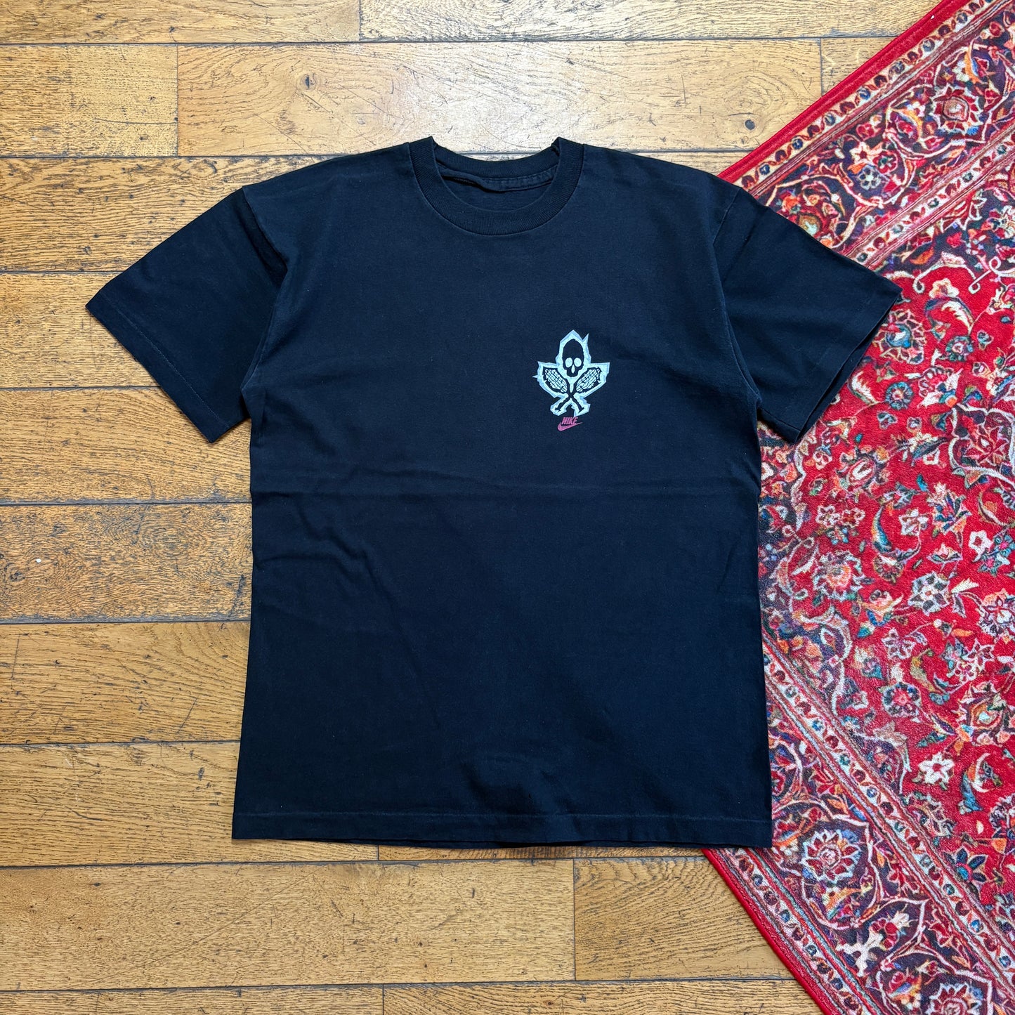 Vintage Nike Tennis Sucks Single Stitch Black Graphic T-Shirt - S