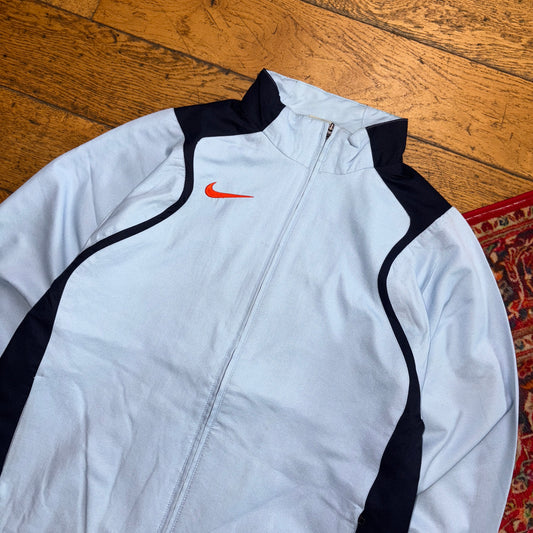 Vintage Nike Light Blue Tracksuit Track Shell Windbreaker Jacket - S