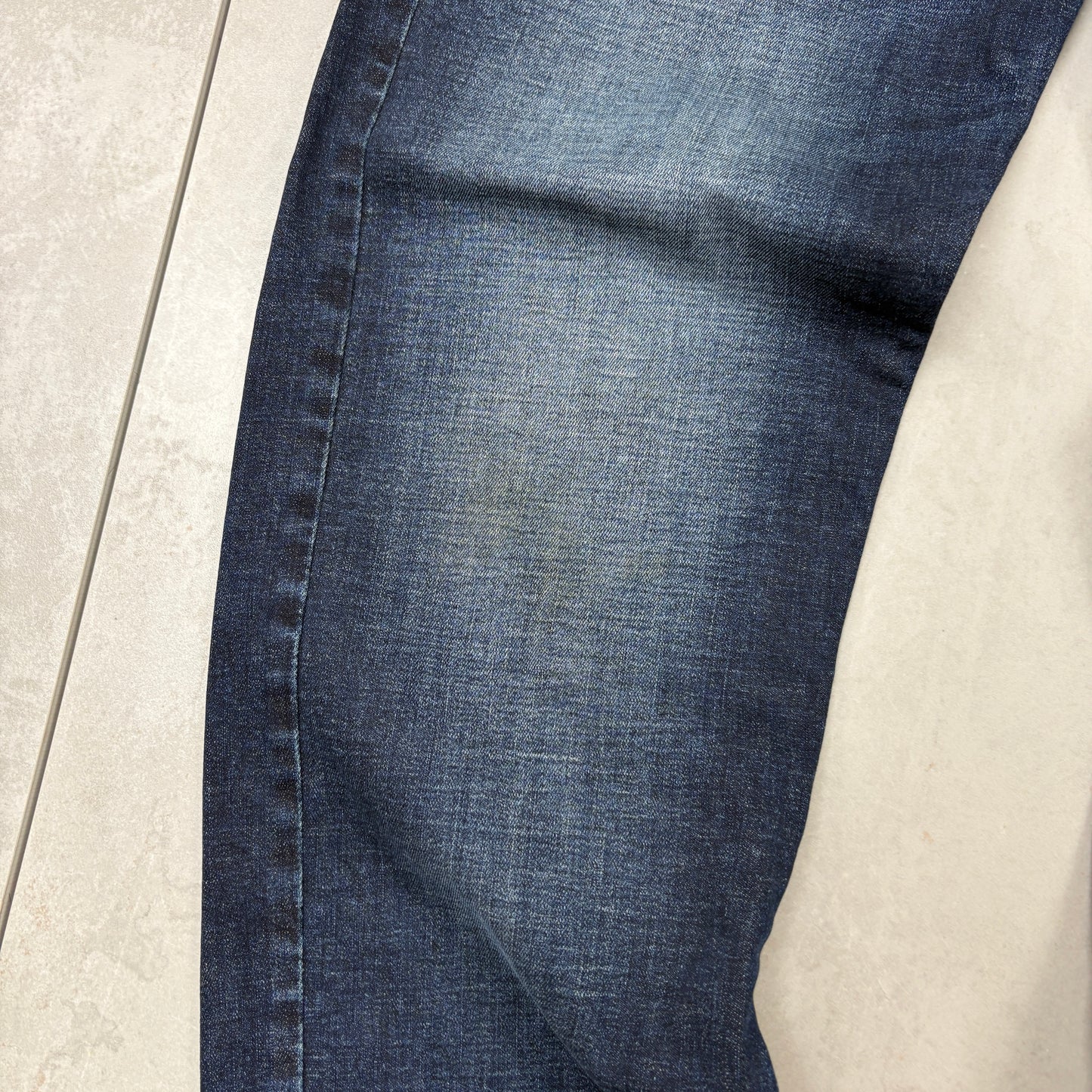 Vintage Embroidered Hip Hop Blue Jeans - 33