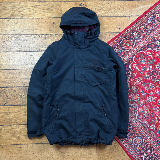 Oakley Womens Black Technical Ski Jacket Coat - S