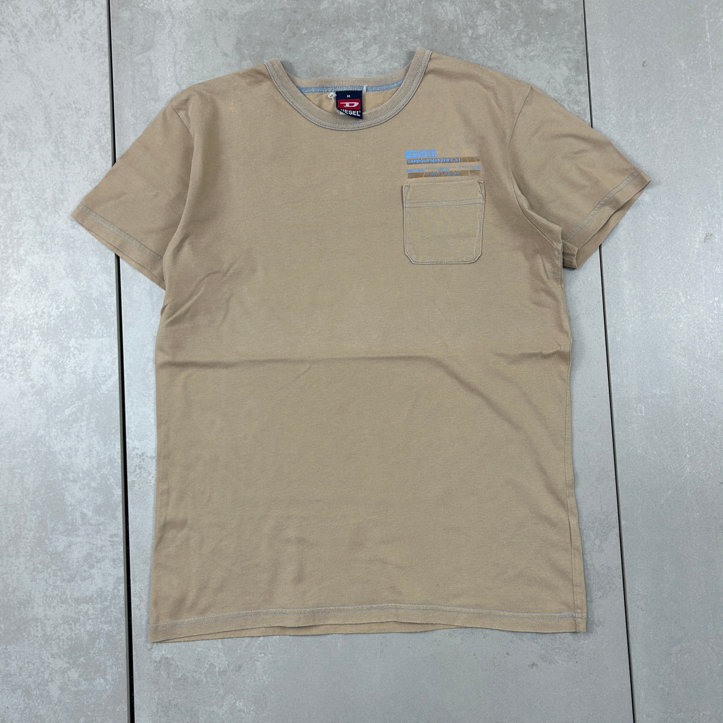 Vintage Diesel Y2K Brown T-shirt - S