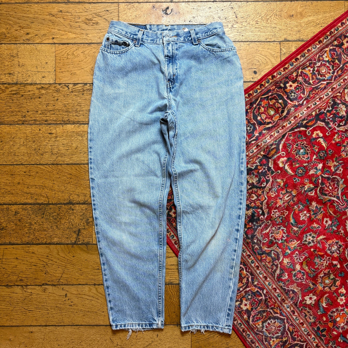 Vintage Levis 550 Womens Tapered Baggy Blue Denim Jeans - Size 10