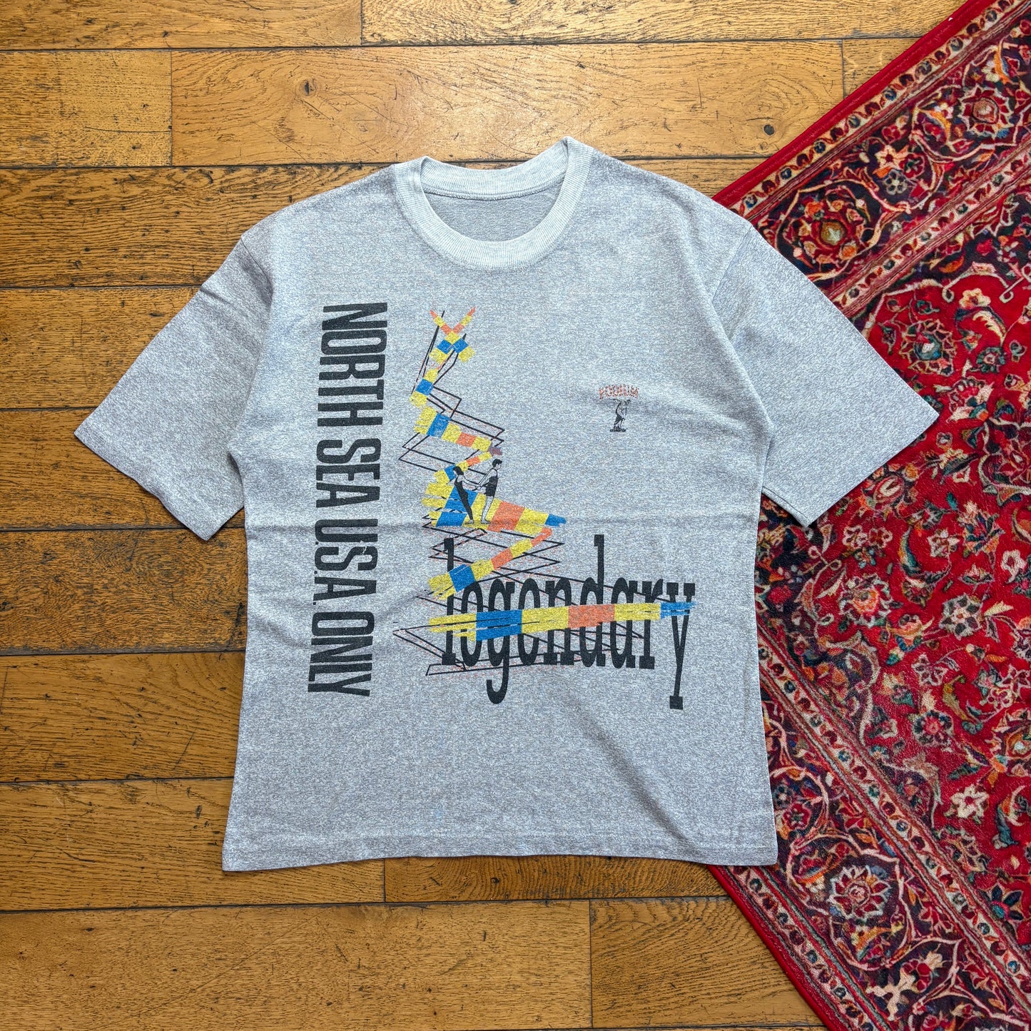 Vintage 90s Grey Single Stitch Graphic T-Shirt - S