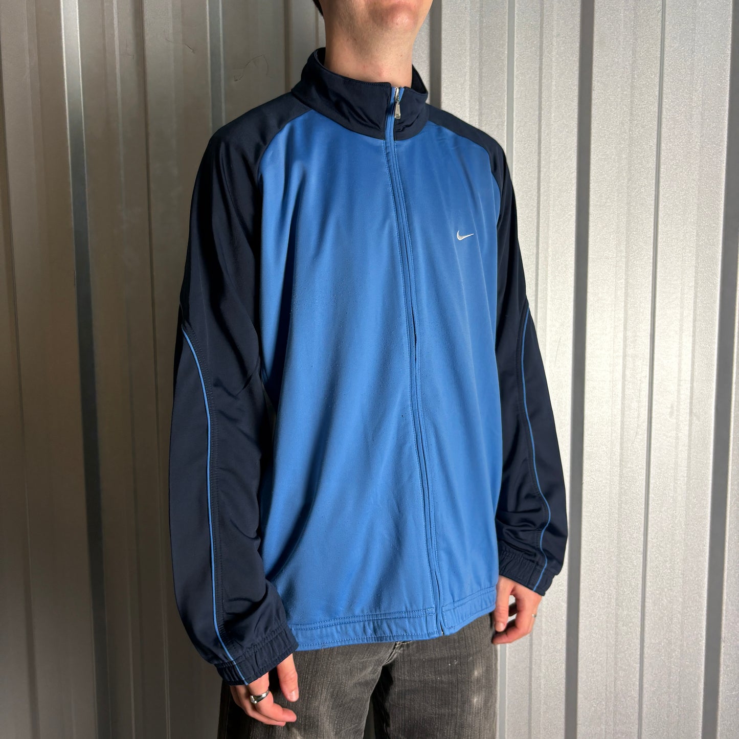 Vintage Nike Blue Tracksuit Track Jacket - 2XL