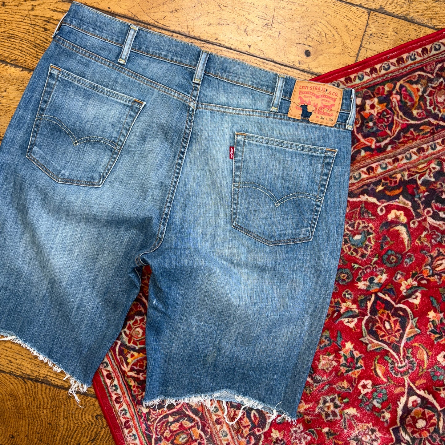 Vintage Levis Blue Denim Shorts - 38