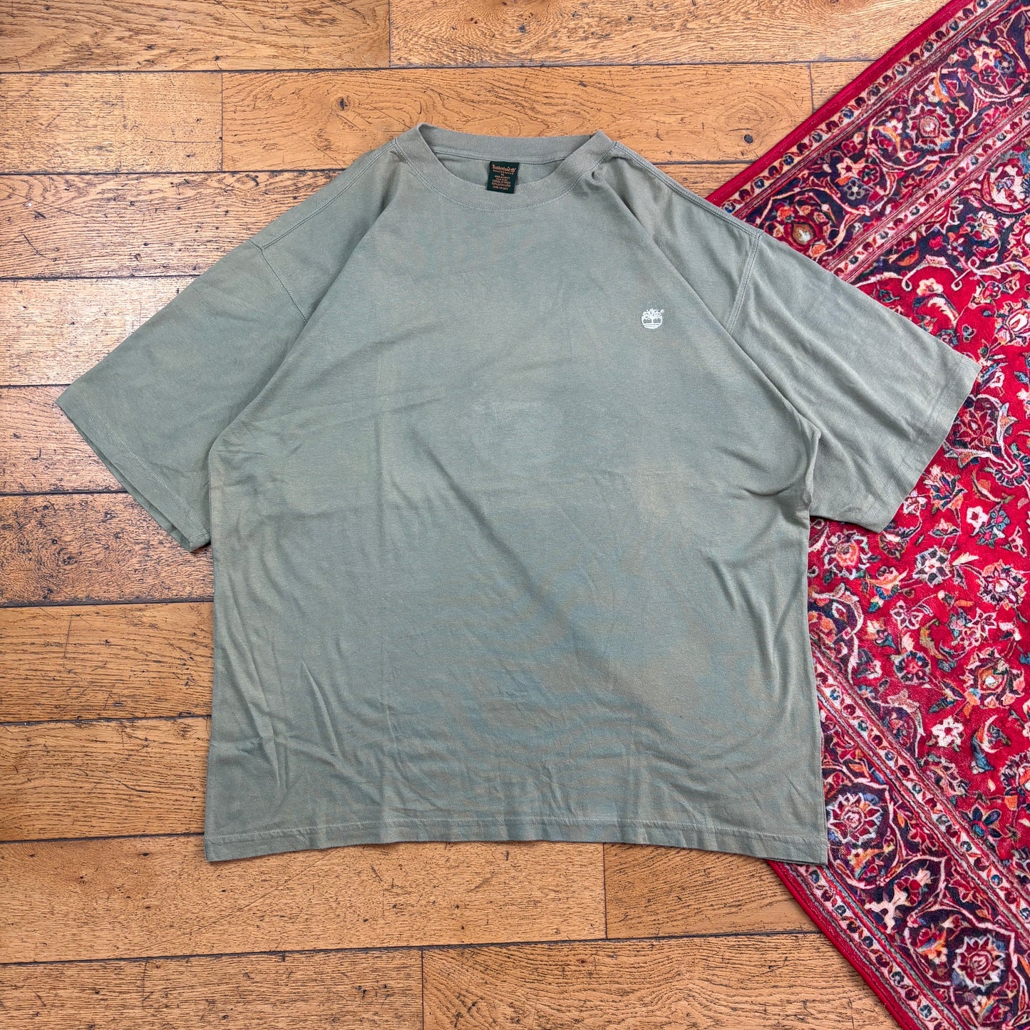 Vintage Timberland Embroidered Green T-Shirt - XXL
