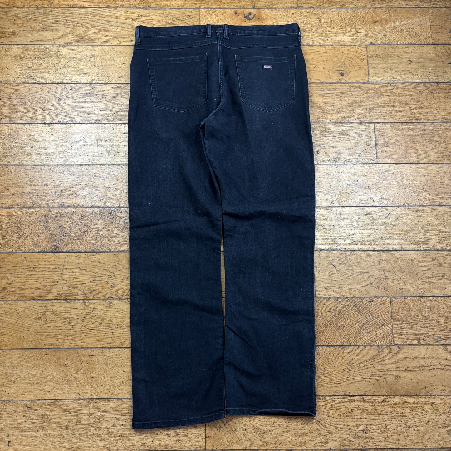 Vintage Dickies Black Workwear Carpenter Baggy Trousers - 38
