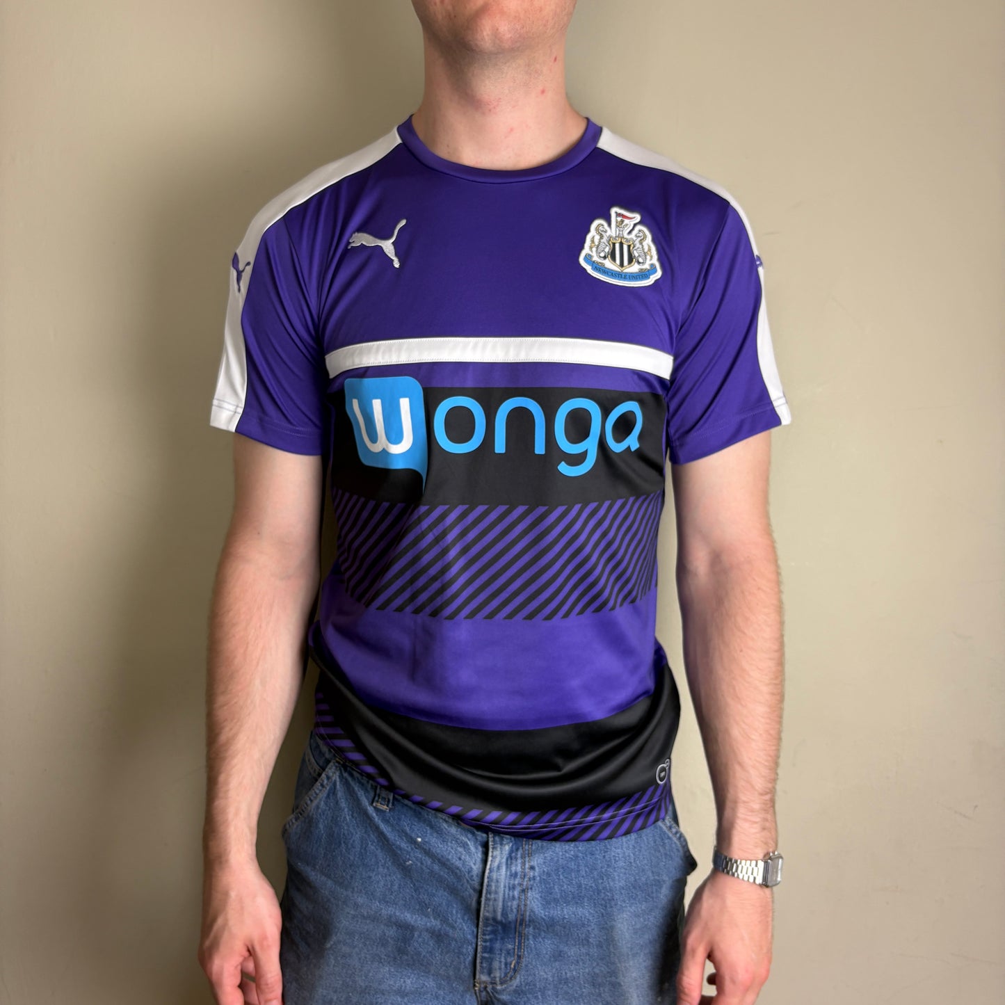 Vintage Newcastle United NUFC 16/17 Puma Purple Football Shirt - S