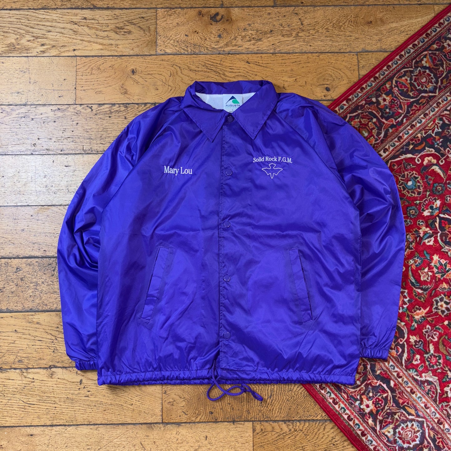 Vintage Purple Nylon Coach Harrington Jacket - L
