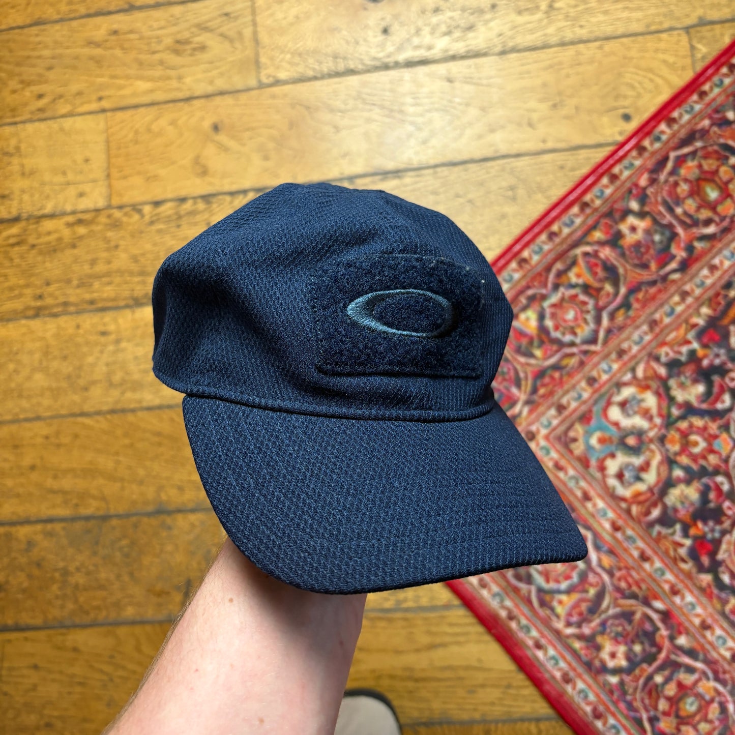 Vintage Oakley Navy Embroidered Cap - One Size