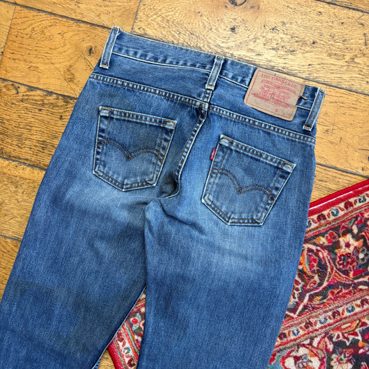Vintage Levis 516 Bootcut Blue Denim Jeans - Size 8/10