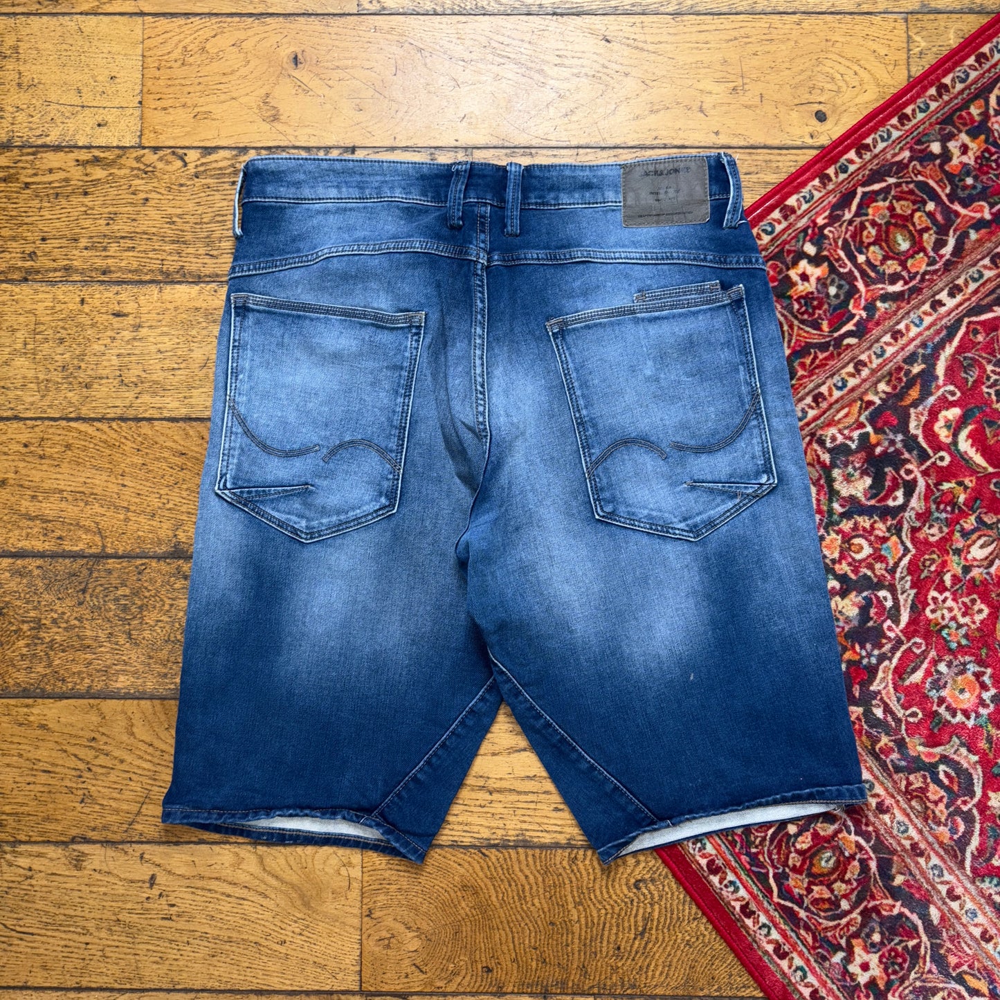 Vintage Jack and Jones Blue Denim Shorts - 36