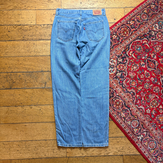 Vintage Levis Womens Low Pro Straight Blue Denim Jeans - Size 10
