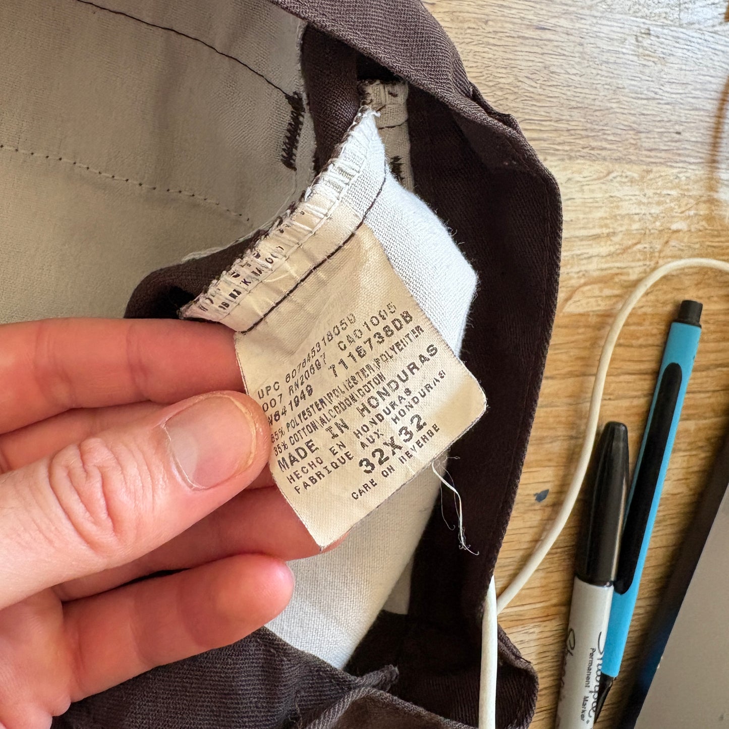 Vintage Dickies Brown Double Knee 874 Workwear Skate Chino Trousers - 32S