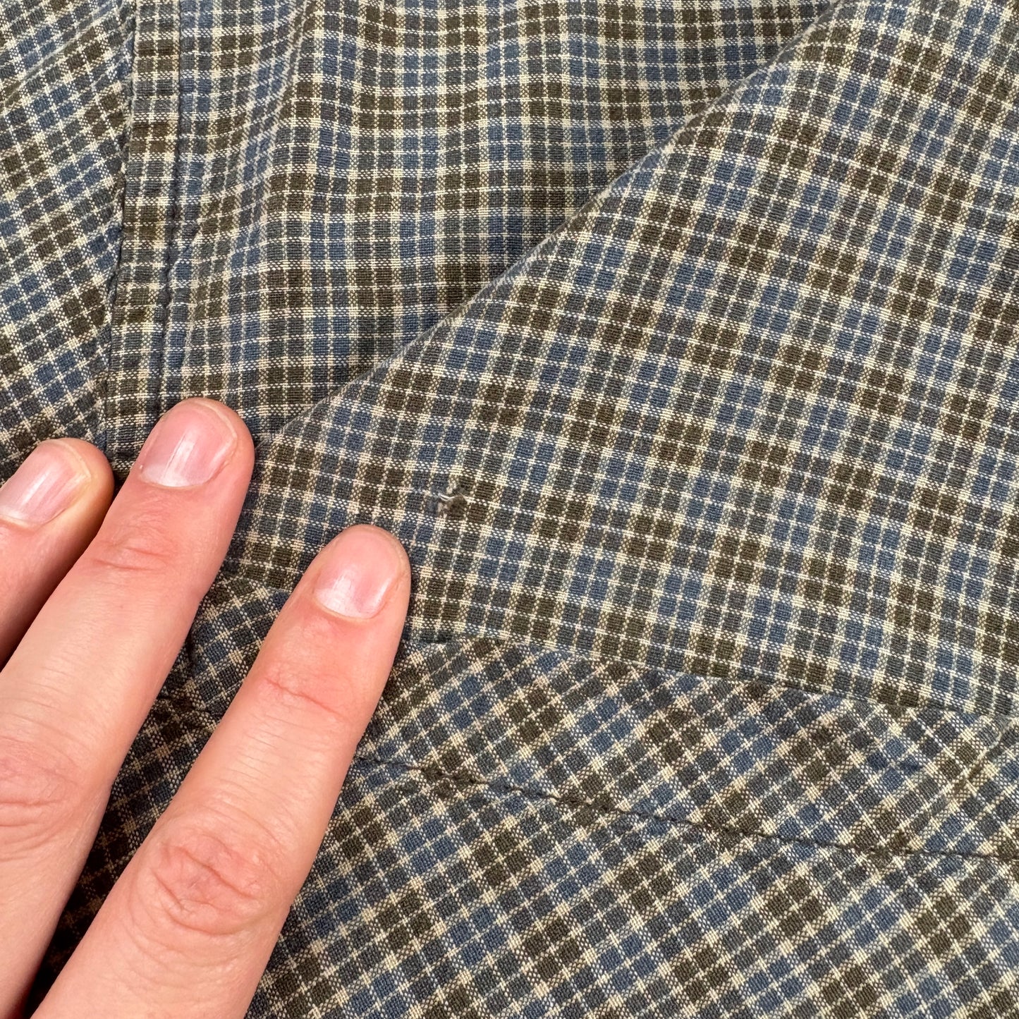 Vintage Carhartt Brown Green Check Shirt - XL