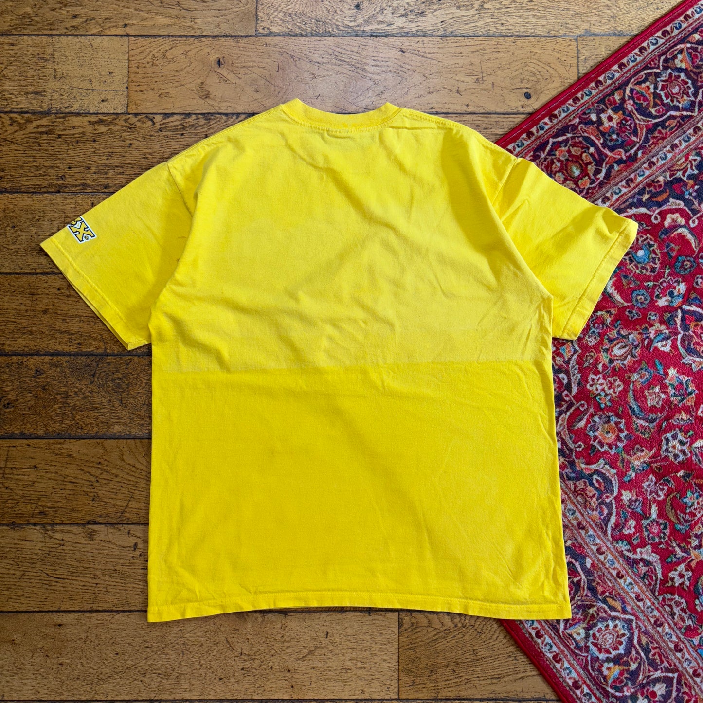 Vintage Fox Racing Yellow Y2K Graphic T-Shirt - XL