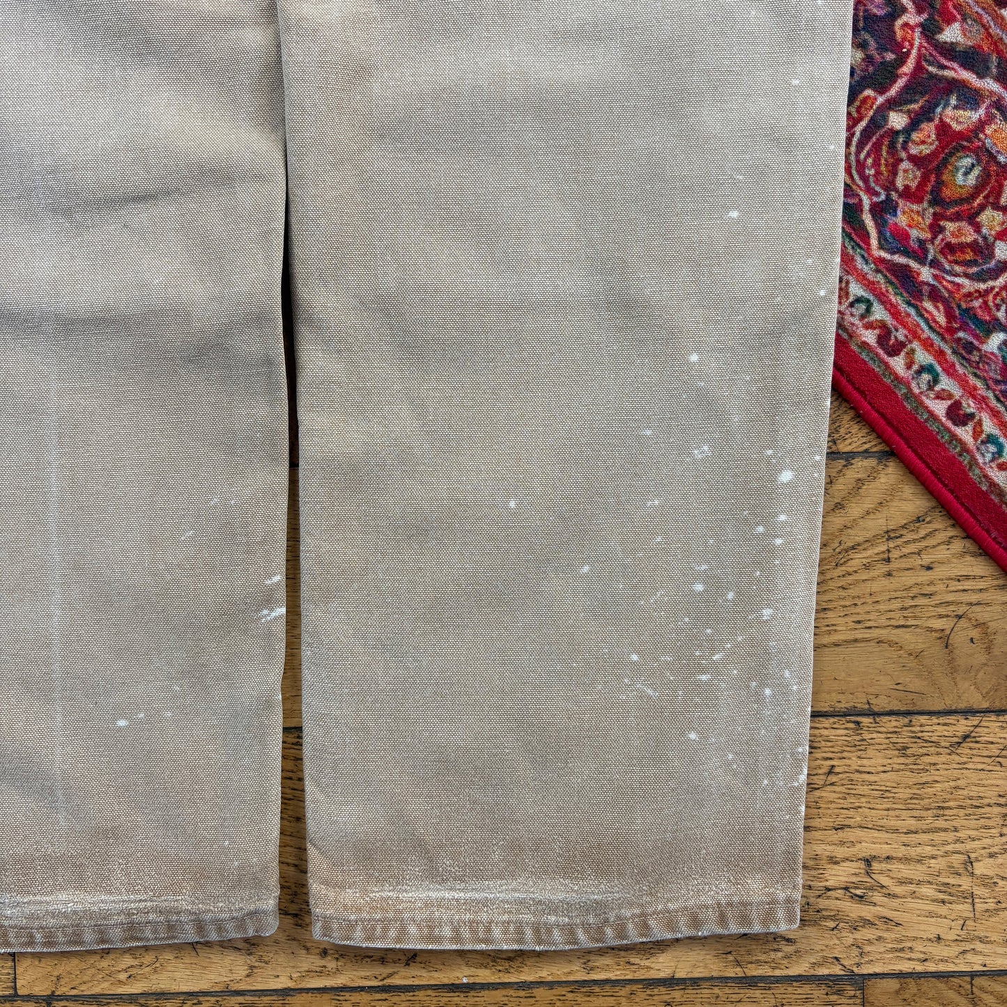 Vintage Carhartt Brown Double Knee Workwear Carpenter Baggy Trousers - 36