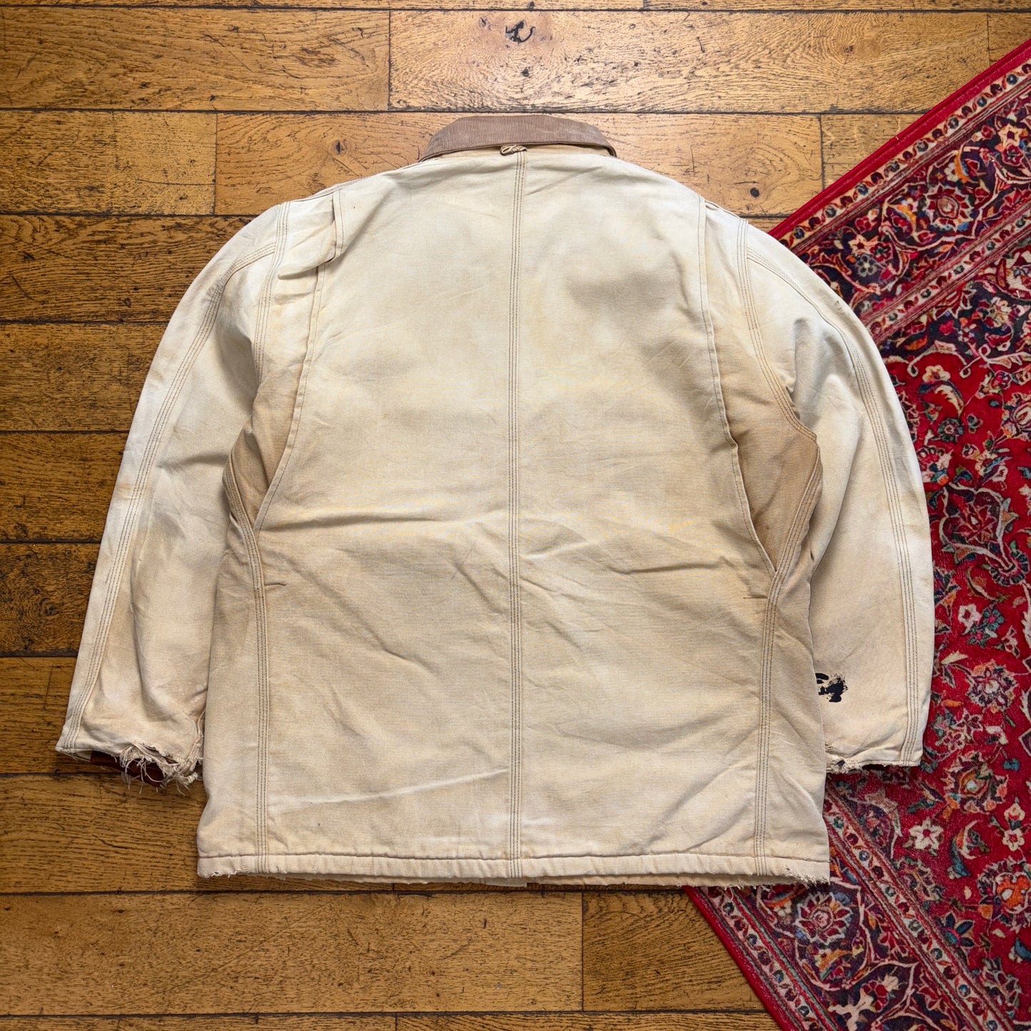Vintage Carhartt Brown Cream Arctic Workwear Jacket - XL