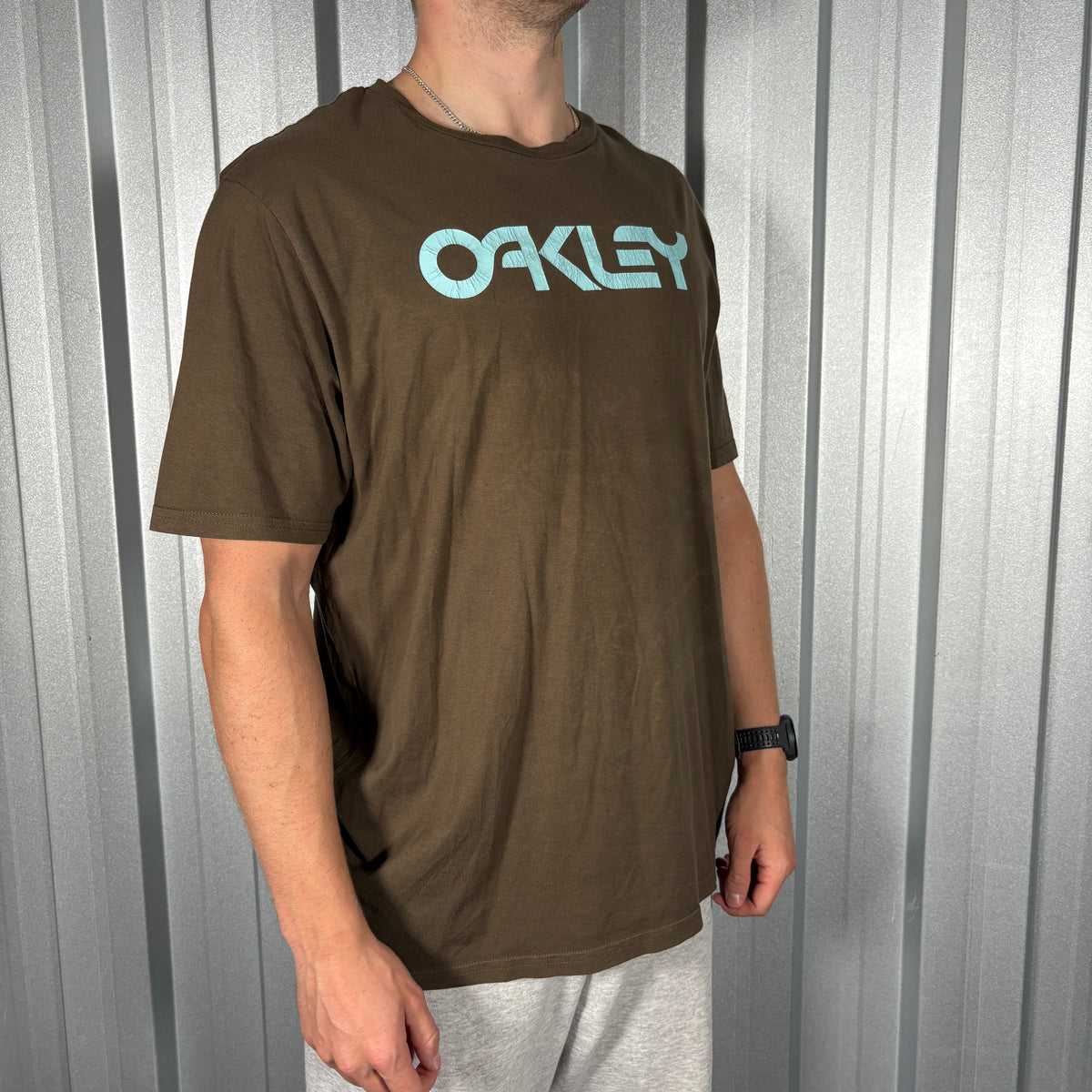 Oakley Brown Graphic T Shirt - XL