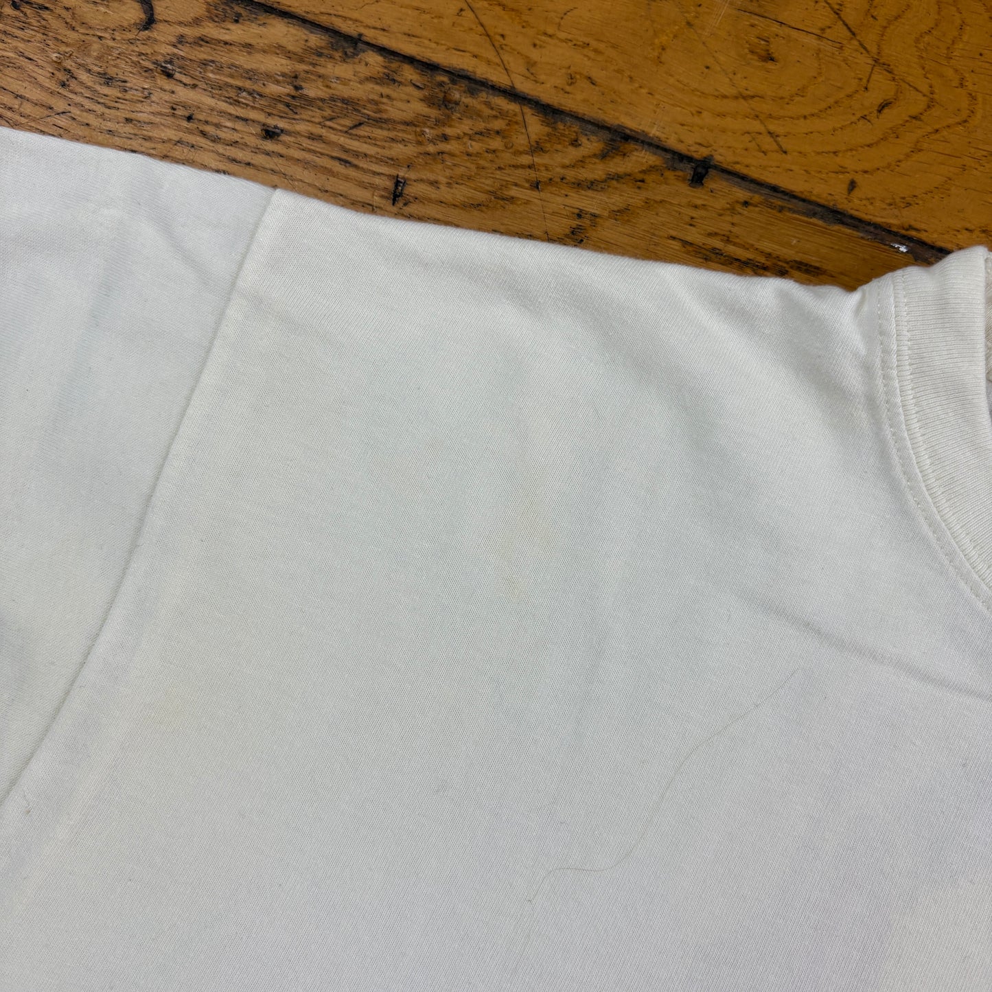 Vintage 90s Cream Surfwear Boxy Graphic T-Shirt - S