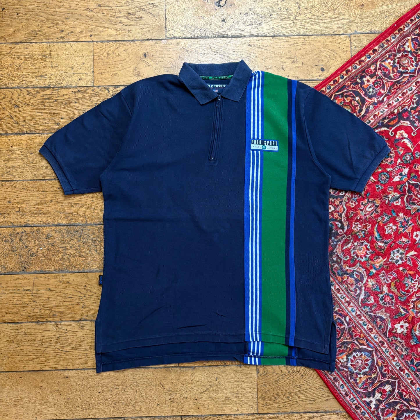 Vintage Ralph Lauren Polo Sport Navy Polo Shirt - XL