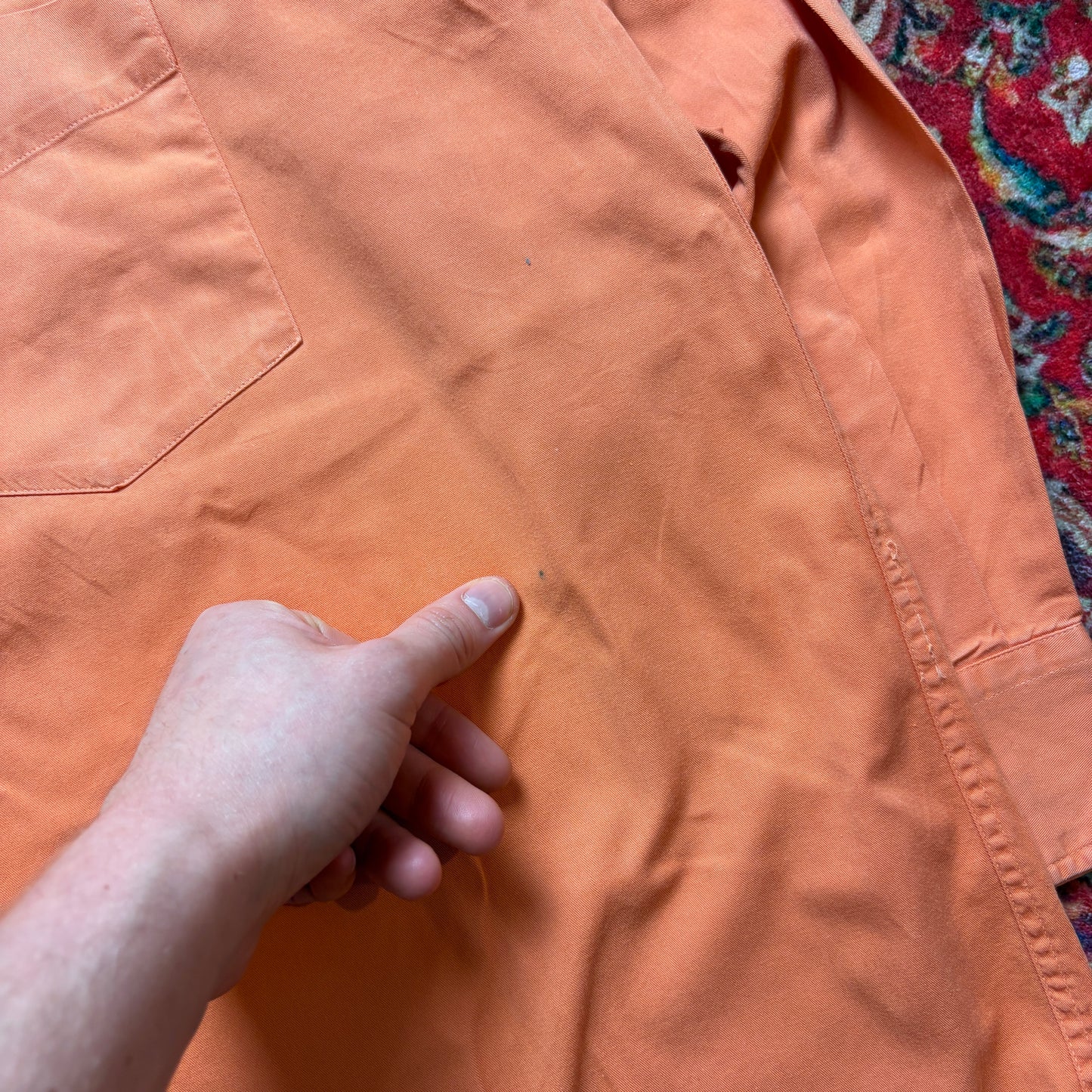 Vintage Avirex Orange Embroidered Shirt - XL