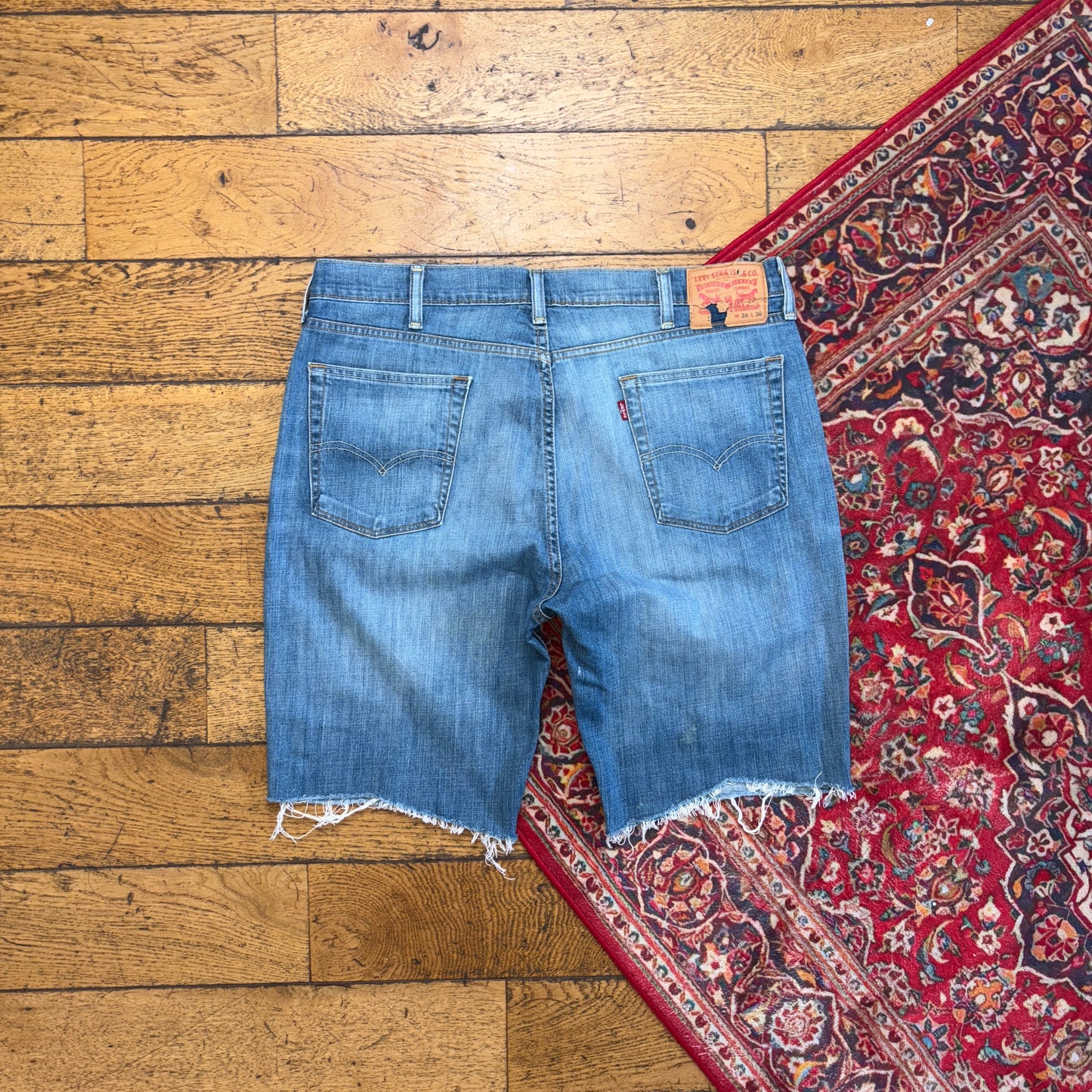 Vintage Levis Blue Denim Shorts - 38