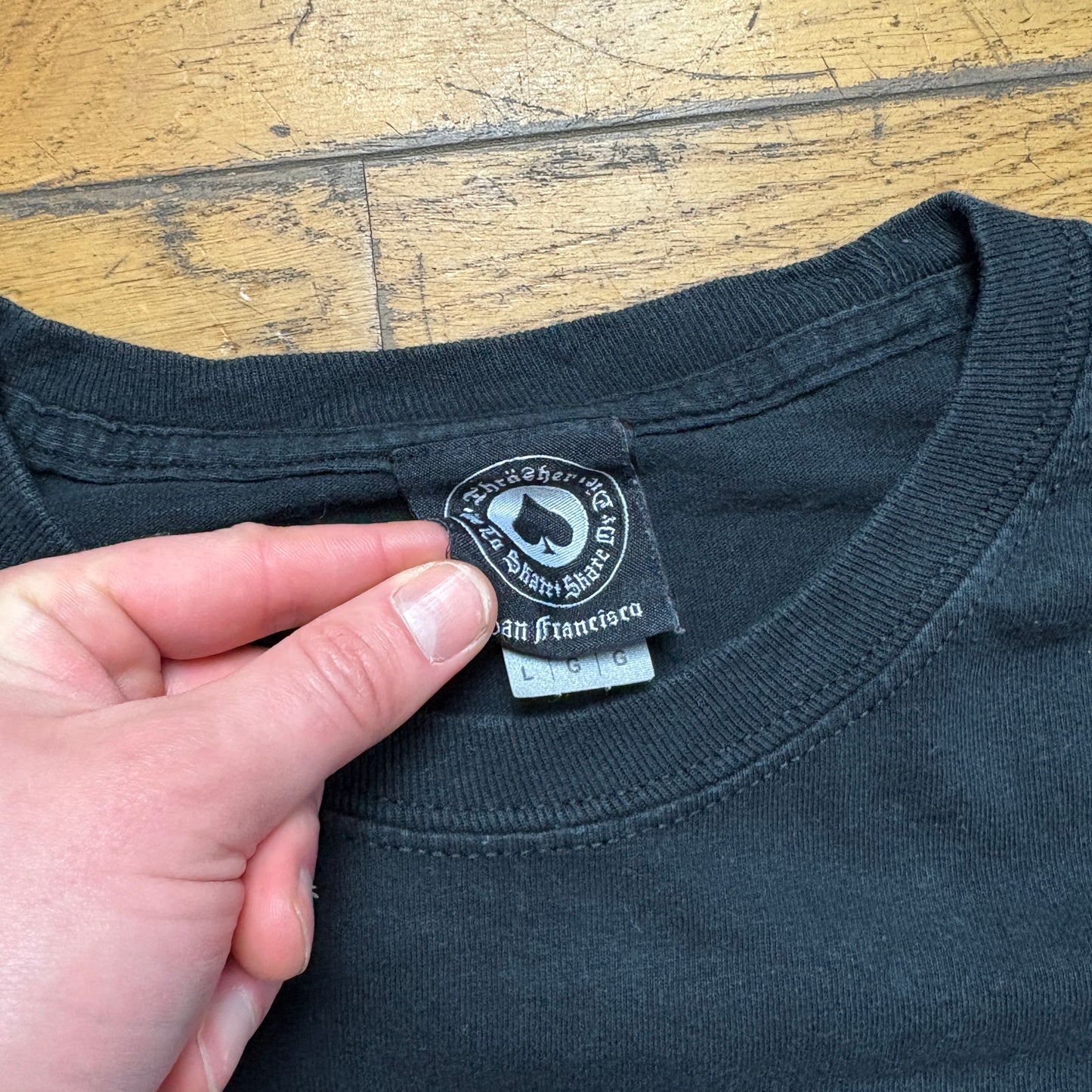Vintage Thrasher Black Skate Long Sleeve Graphic T-Shirt - M