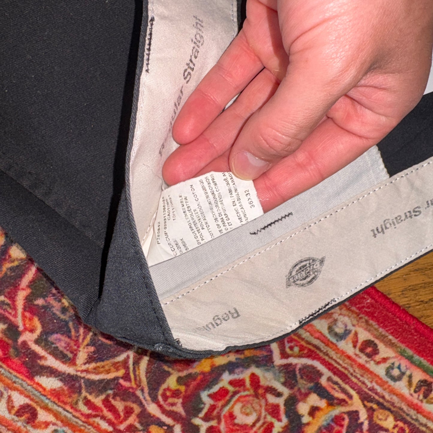 Vintage Dickies 874 Skate Black Trousers - 36