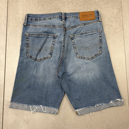 Vintage Levis Blue Denim Shorts - 30