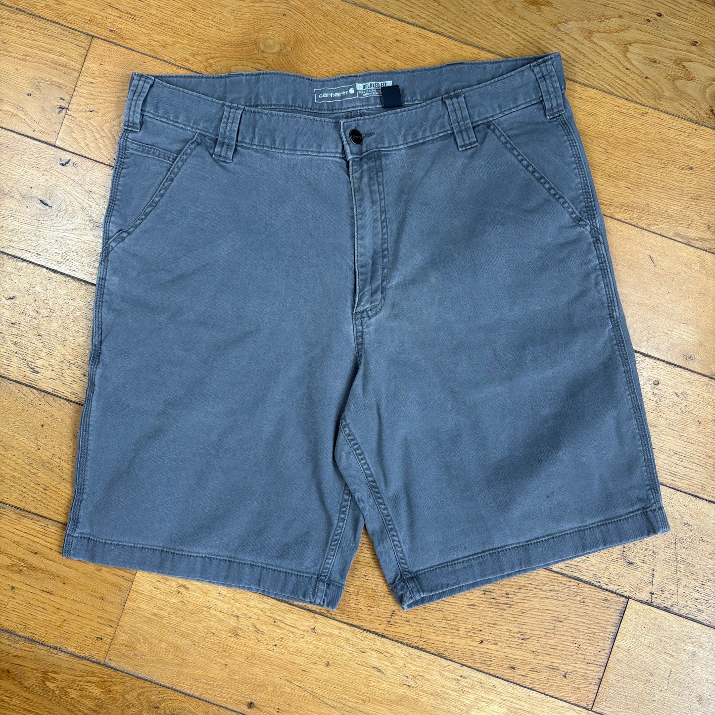 Vintage Carhartt Grey Workwear Baggy Carpenter Shorts -38