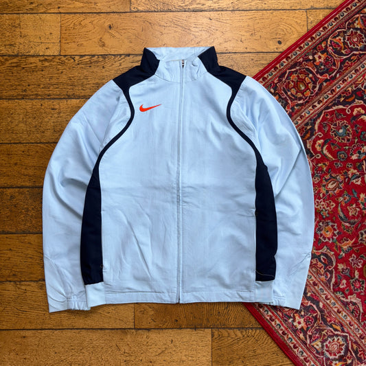 Vintage Nike Light Blue Tracksuit Track Shell Windbreaker Jacket - S