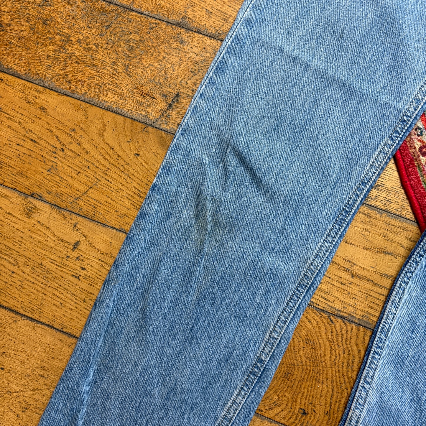 Vintage Levis Womens Low Pro Straight Blue Denim Jeans - Size 10