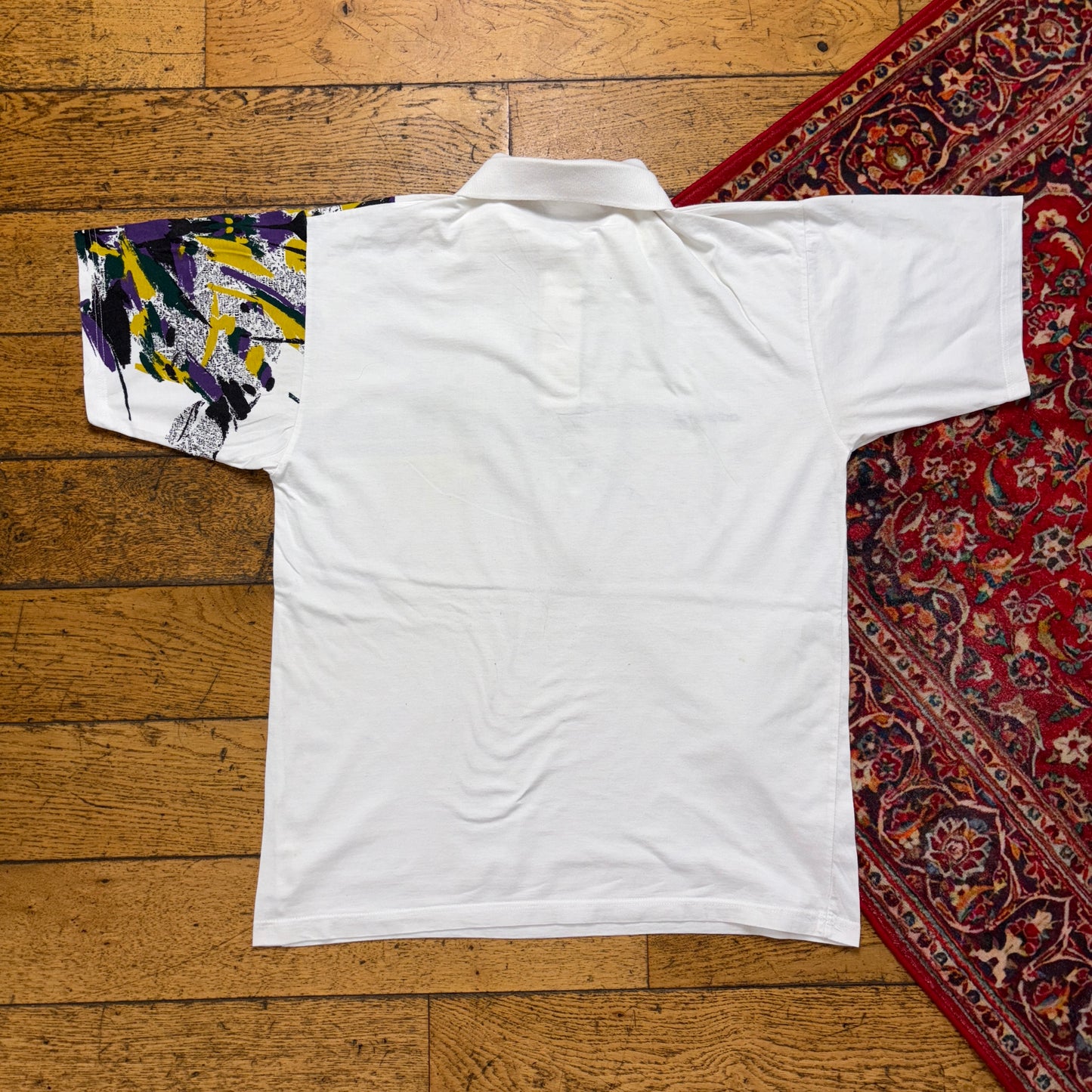 Vintage 90s Adidas White Tennis Polo Shirt - M