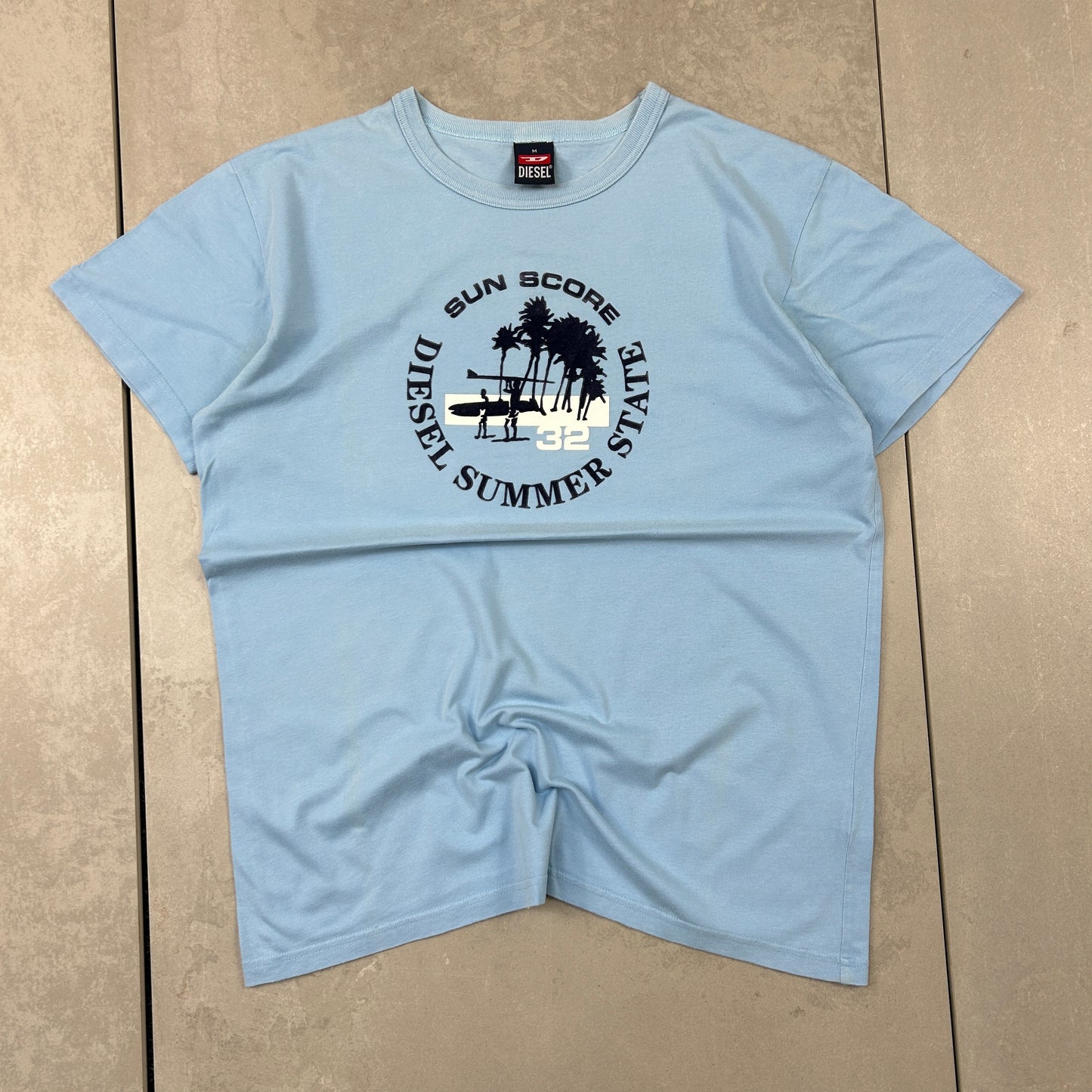 Vintage Diesel Surfwear Graphic T-shirt - S