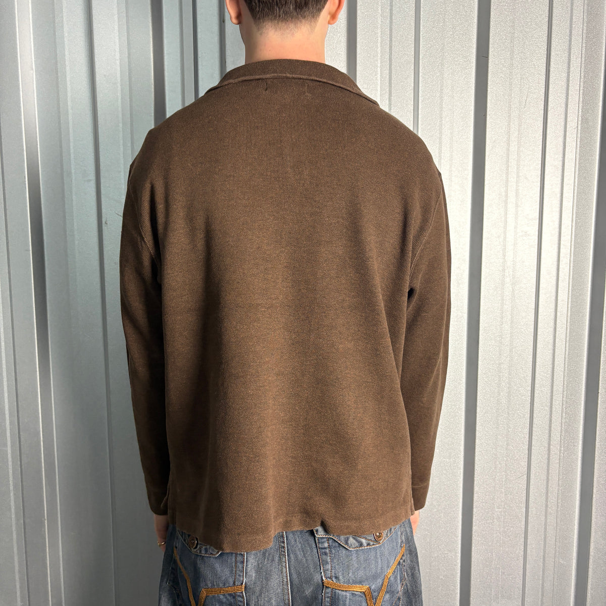 Ralph Lauren Brown Quarter Zip Jumper - XL