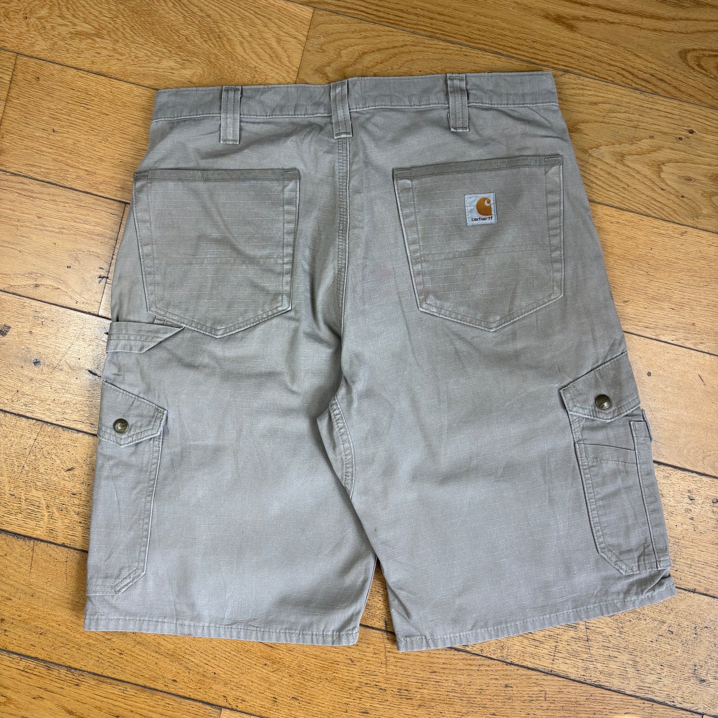 Vintage Carhartt Brown Workwear Baggy Carpenter Shorts - 34