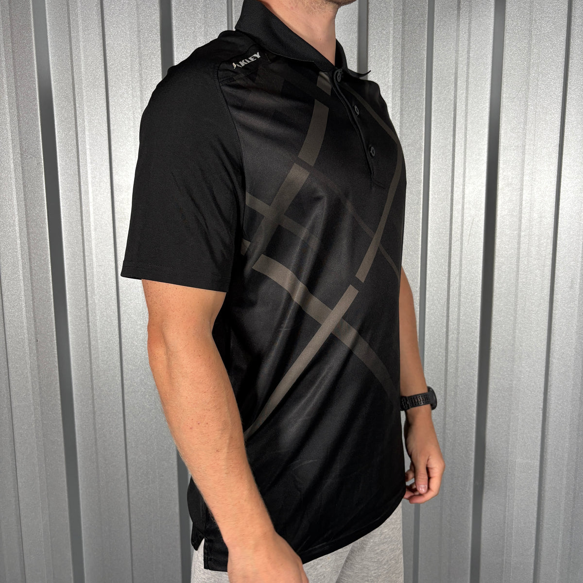 Oakley Black Golf Polo Shirt - L