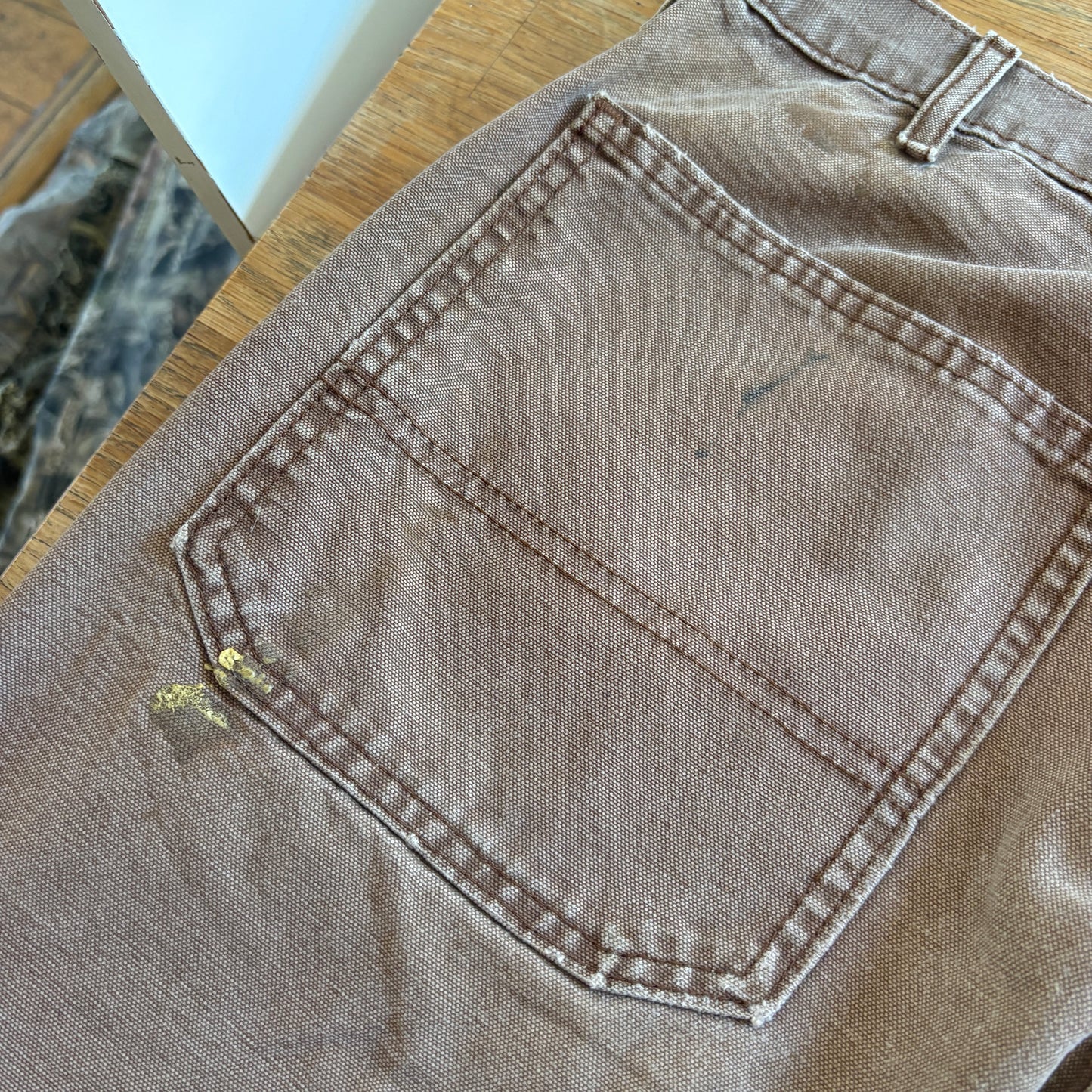 Vintage Dickies Workwear Brown Carpenter Baggy Trousers - 34L