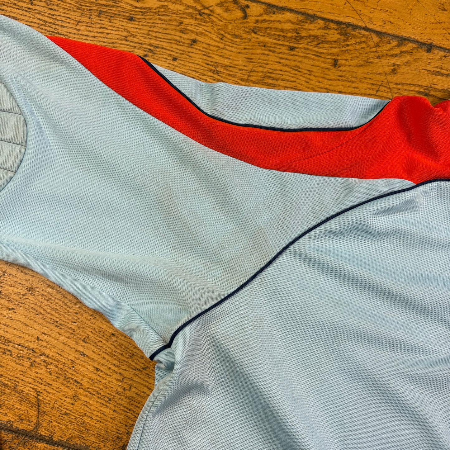 Vintage Adidas Goalkeeper Football Blue Long Sleeve T-Shirt - M