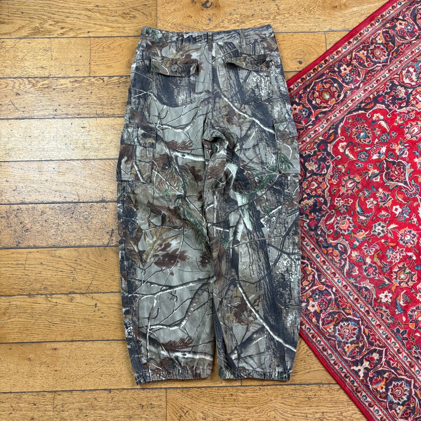 Vintage Real Tree Camo Green Hunting Workwear Trousers - 32